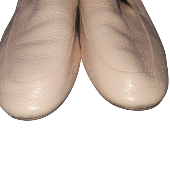 Lavin Paris Soft Pale Pink Lamb Leather Elasticized Pull Up Loafers 39 - Picture 5 of 10